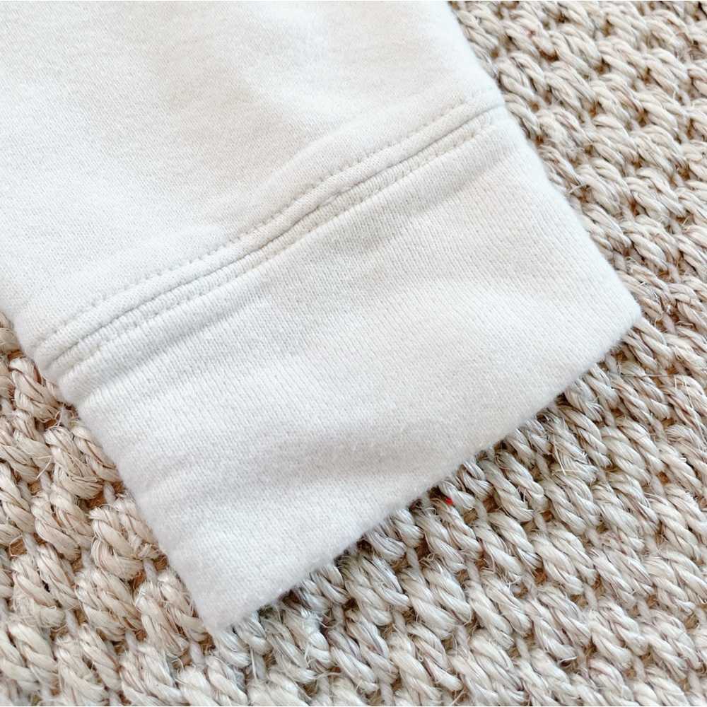 MOTHER Cream Lace-Up V-Neck Sweater - Picture 6 of 12